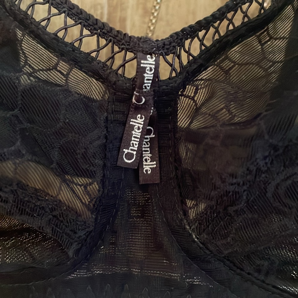 CHANTELLE BLACK BRA. Size 36 - Picture 3 of 14